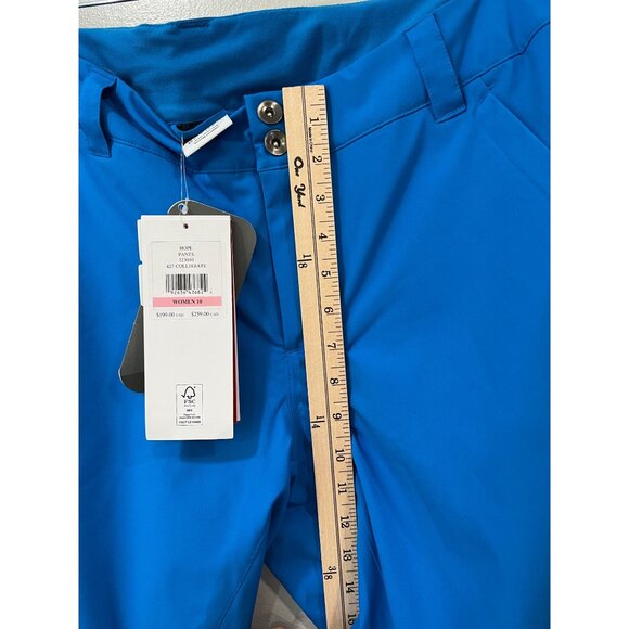 Spyder Womens Ski Pants 10 Blue Black Primaloft Insulated‎ Waterproof Adjustable - Picture 5 of 15